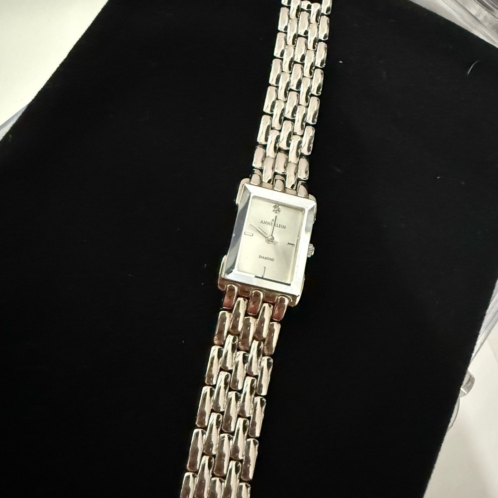 Anne Klein Silver-Tone Bracelet Watch